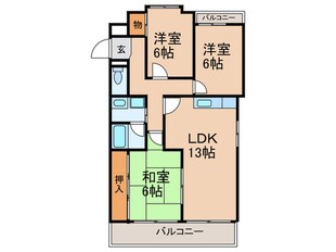 リ－フコ－ト２の物件間取画像